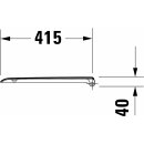 Duravit WC-Sitz D-Code ohne Absenkautomatik, Scharniere Edelstahl, weiß