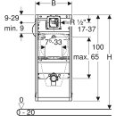 Geberit GIS Urinal-Element Universal Neu Bauhöhe...