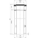 Atec Rohr PolyClassic kürzbar, konzentrisch,, DN 80/125, 500 mm