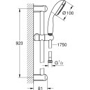 GROHE Brausestangenset Tempesta 100  900 mm, 2...