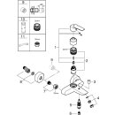 GROHE Einhandmischer Wanne Eurosmart NEU Wandmontage, eigensicher, verchromt