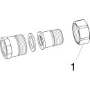 Rohrverschraubung Rotguss, flachdichtend, I/A, 1/2"...