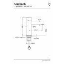 Herzbach DESIGN IX PVD Waschtisch-Einlochbatterie ohne...