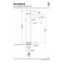 Herzbach DESIGN IX PVD Waschtisch-Einlochbatterie ohne...