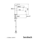 Herzbach DESIGN IX PVD Standventil für Kaltwasser Copper