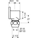 Schell Wandscheibe verchromt, 1/2" x 10 mm