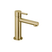 Herzbach DESIGN IX PVD Einhebel-Waschtisch-Einlochbatterie ohne Ablaufgarnitur S-Size Brass