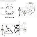 Villeroy & Boch Combi-Pack Wand-Tiefspül-WC Subway 2.0