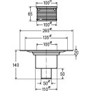 Viega Bodenablauf Advantix mit Edelstahlrost 100 x 100