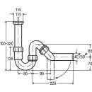 Viega Röhrengeruchverschluss für Spüle 45° , 11/2" x 40 mm