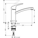 Hansgrohe FOCUS 160 Einhandmischer Spültisch