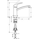 Hansgrohe FOCUS 160 Einhandmischer Spültisch Niederdruck