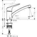 Hansgrohe LOGIS 120 Einhand-Spültischbatterie