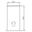 Salgar UNIT WC Weiß glänzend Spülkastenabdeckung