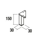 Salgar 2er Set Füße 150mm Badmöbel