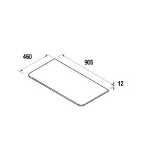 Salgar Aufsatzplatte aus Solid Surface 905 Badmöbel