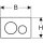 Geberit Betätigungsplatte Sigma20 für 2-Mengen-Auslösung, weiß/glanzchrom