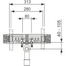 TECEprofil Anschlusseinheit f. WT mit Wandscheiben 20x1/2...