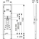 TECEbase Waschtisch-Set Bauhöhe 1120mm inklusive...