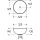 Beitz & Walz AqvaCeramica Aufsatzbecken "SlimRim" 325 mm mattschwarz