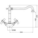 Beitz & Walz AQVARETRO II Spültisch Elb. chrom