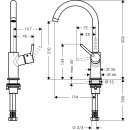 Hansgrohe TALIS 210 Einhandmischer Waschtisch PushOpen Ablaufgarnitur