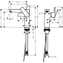 Hansgrohe TALIS E 150 Einhandmischer Waschtisch mit Ablaufgarnitur