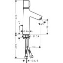 Hansgrohe TALIS SELECT 100 Einhandmischer Waschtisch mit...