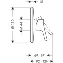 Hansgrohe TALIS S Fertigmontageset Brause ohne Highflow