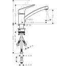 Hansgrohe LOGIS 120 Einhand-Spültischbatterie...