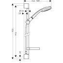 Hansgrohe CROMA Brausestangenset 100 Vario / UnicaC