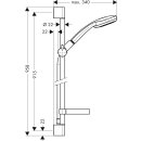 Hansgrohe CROMA Brausestangenset 100 Multi / UnicaC