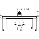 Hansgrohe CROMA Kopfbrause Croma 280 Air 1jet