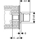 Hansgrohe Absperrventil S Fertigset, mit zylindrischem...