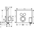 Hansgrohe Fertigmontageset Thermostat ShowerSelect