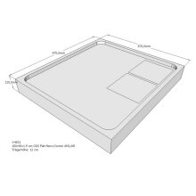 Schröder Duschwannenträger für Flat E 100x90