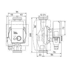 Wilo 25/1-6 Nassläufer-Standard-Hocheffizienzpumpe Yonos PICO plus