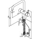 Mora SILHOUET Touchless Kitchen Tronic Messing PVD Hybridarmatur m. Hygienespülung