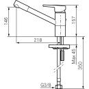 Mora MMIX K2 Spültisch-Einhebelmischer