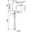 Mora FMM 9000E Care Waschtisch-Einhebelmischer