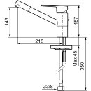 Mora CERA K2 Spültisch-Einhebelmischer