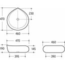 Beitz & Walz AqvaCeramica Aufsatzbecken 470 x 460 mm...