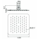 Beitz & Walz AQVAGREEN Kopfbrause 200 x 200 x 2 mm,...