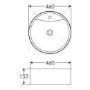 Beitz & Walz AqvaCeramica Aufsatzwaschtisch rund 460...