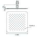 Beitz & Walz AQVAGREEN Kopfbrause 300 x 300 x 2 mm,...