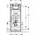 Geberit GIS WC-Eckmodul mit Sigma UP-Spülkasten, Bauhöhe 1140 mm