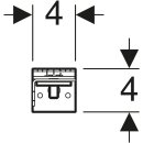 Geberit Duofix Basic Bausatz für Vorwandmontage