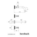 Herzbach ANAIS CLASSIC Waschtisch-Brückenbatterie...