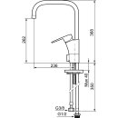 Mora CERA K7 Spültisch-Einhebelmischer mit Geräteventil