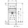 Geberit Duofix Basic Waschtisch-Element für Einlocharmatur